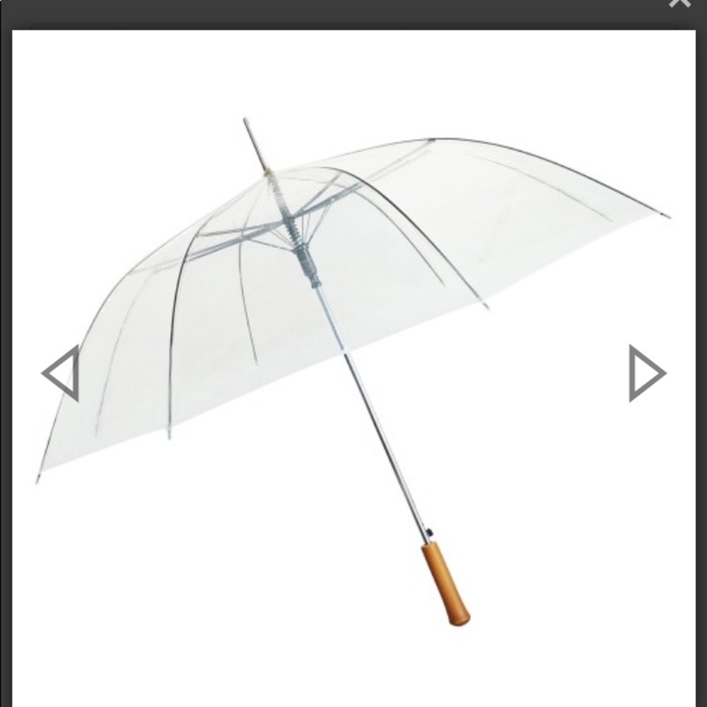25 Clear CKB 48” clear wedding umbrellas!